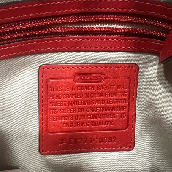 Coach Legacy bag vintage red - Picture 3 of 5